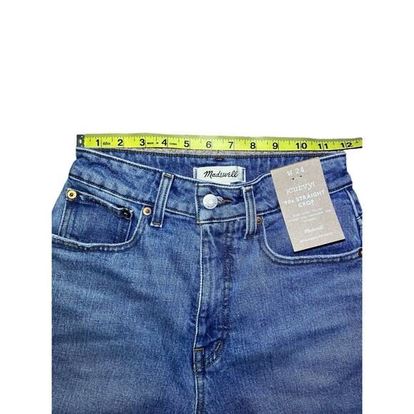 Madewell Women’s Size 24 The Curvy ‘90s Straight Crop Jean In Hazeldell Wash - Picture 9 of 13